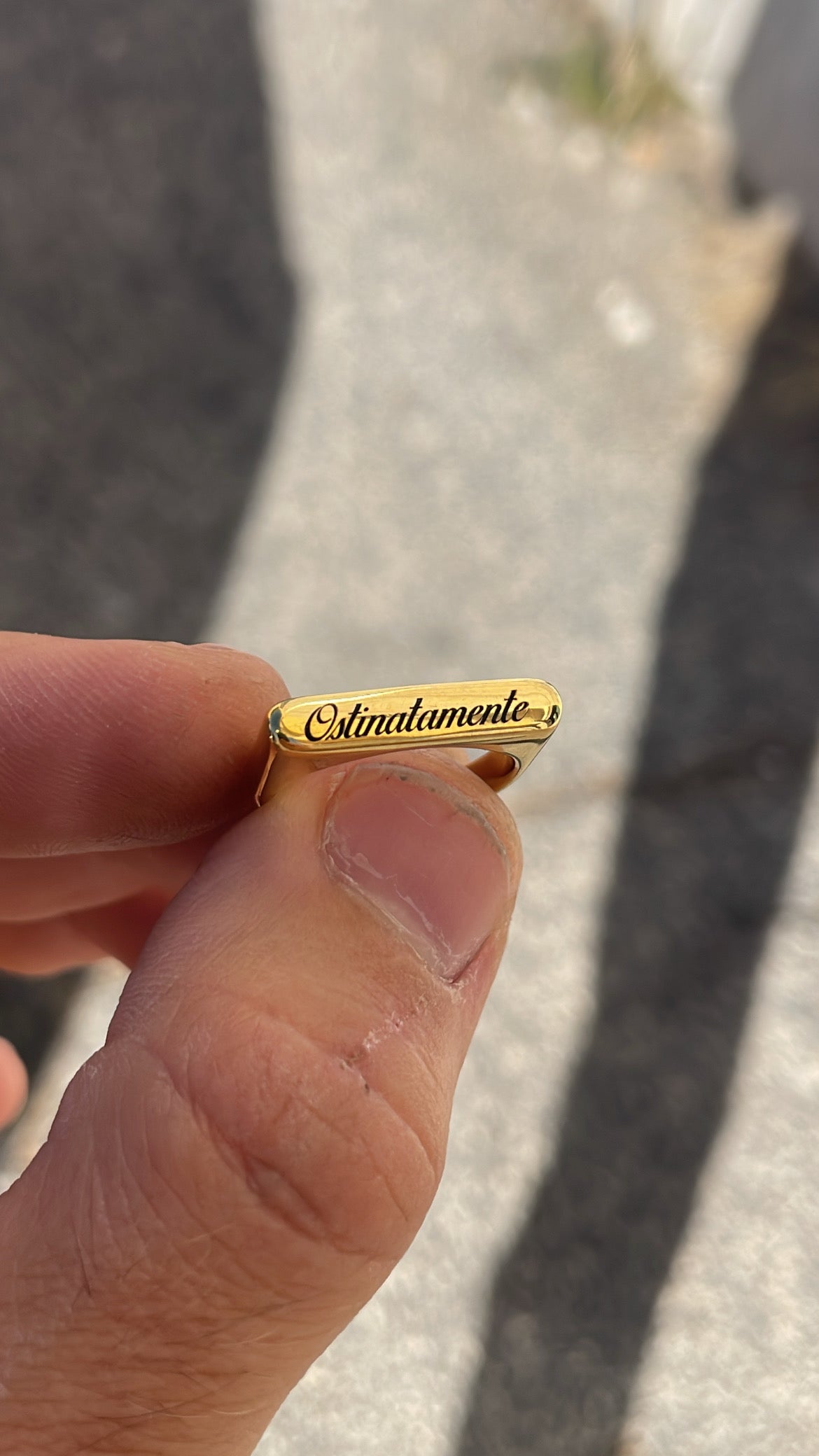 Anello Square Personalizzabile