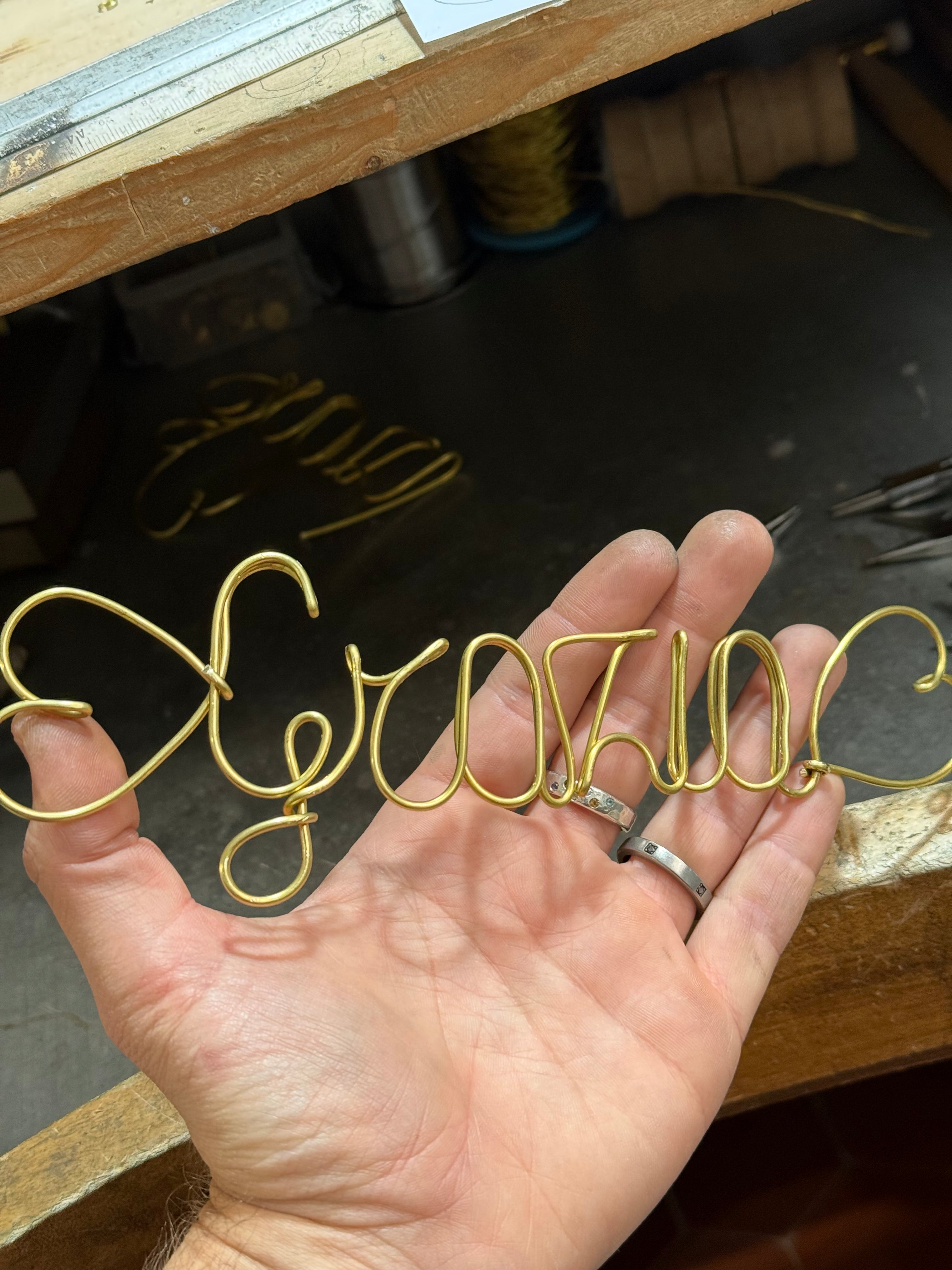 "Your Name" - Bracciale Filo