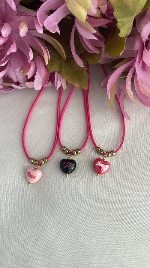 "Bubble Heart" - Collana Ceramica