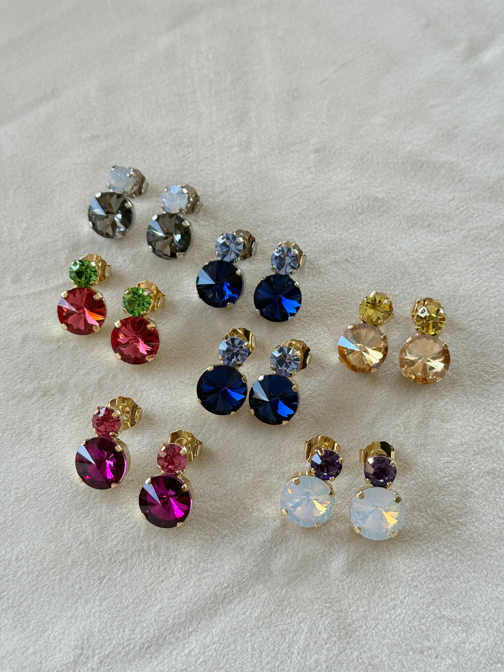 Crystal Earrings – Ottone Oro/Argento