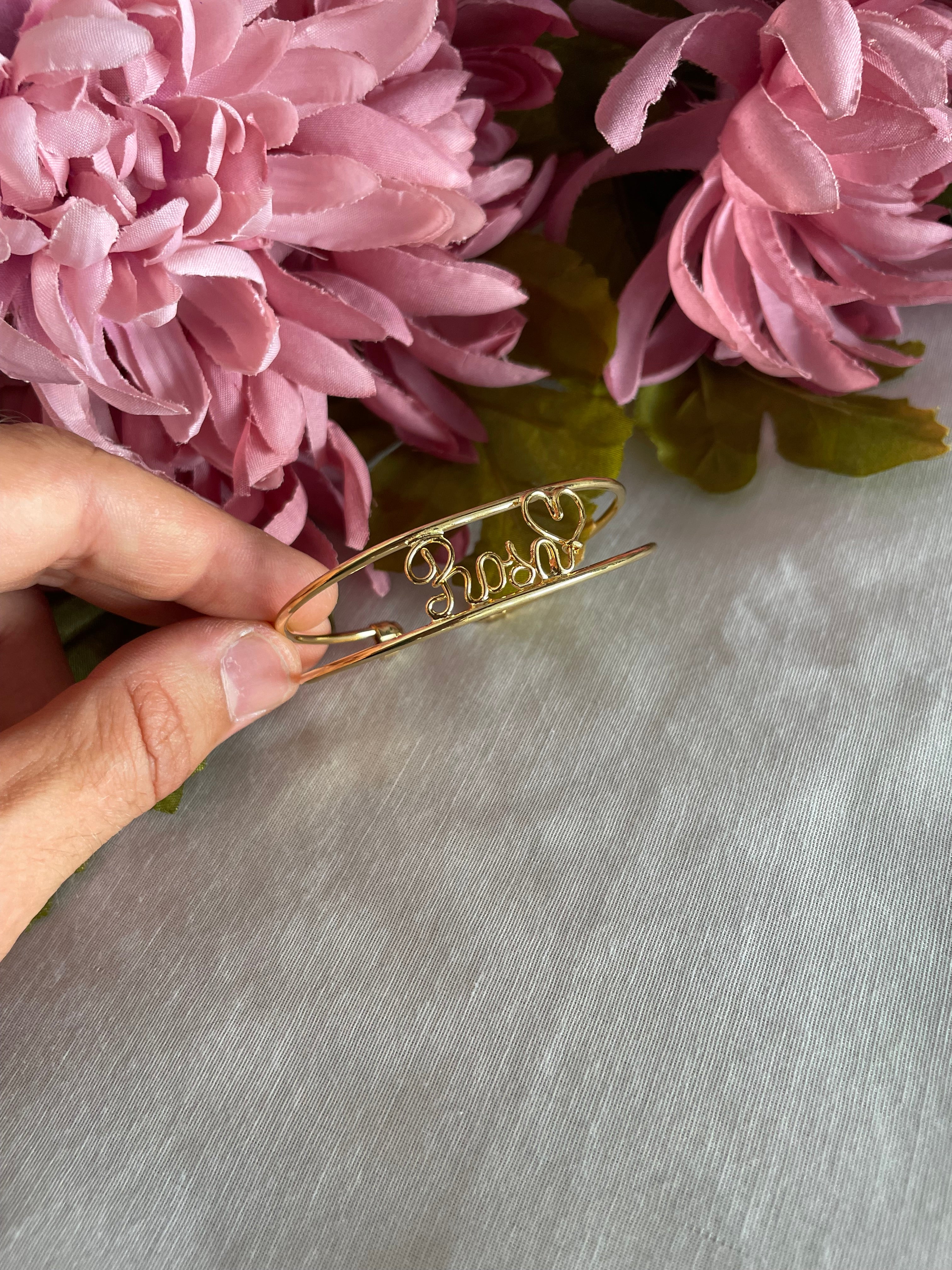 Bracciale Fascia con Nome Wire