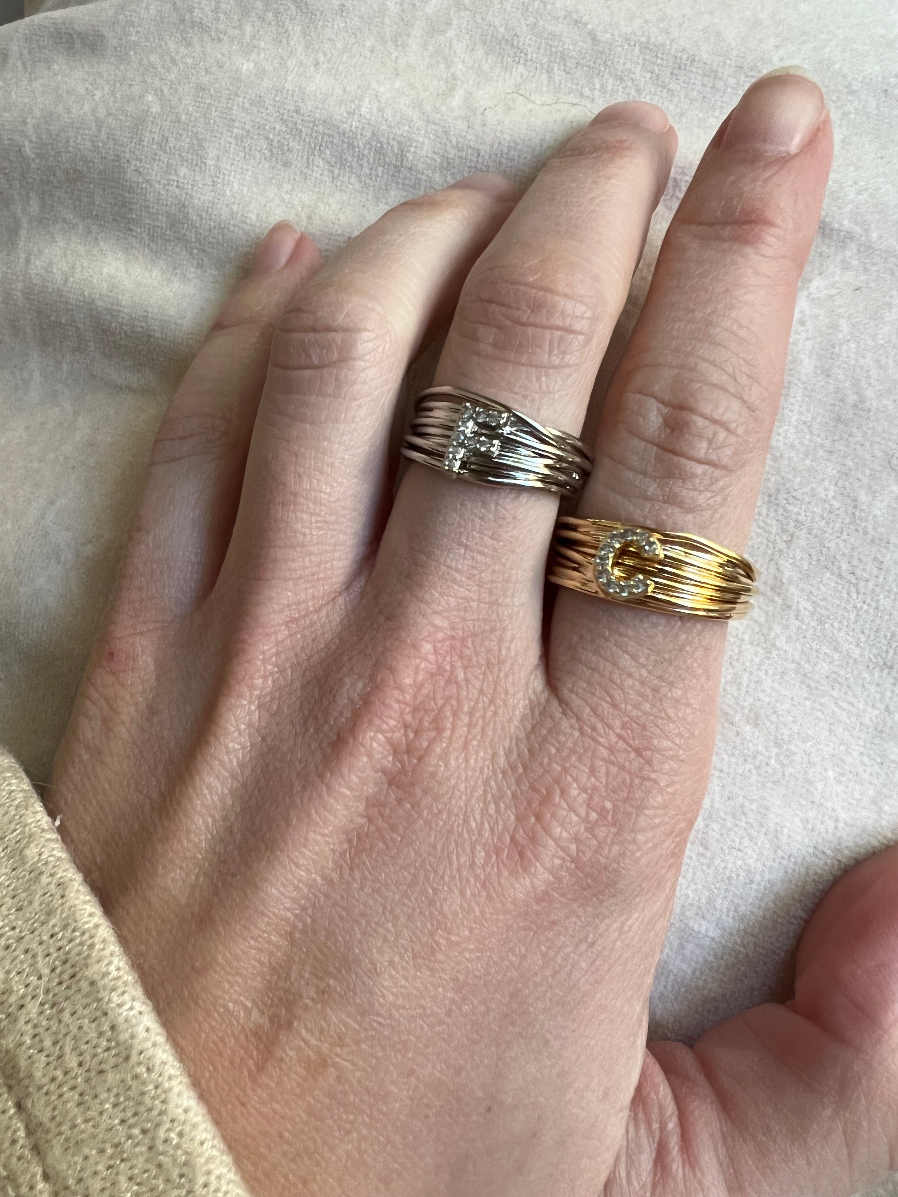 Anello Filo della Vita Letterina