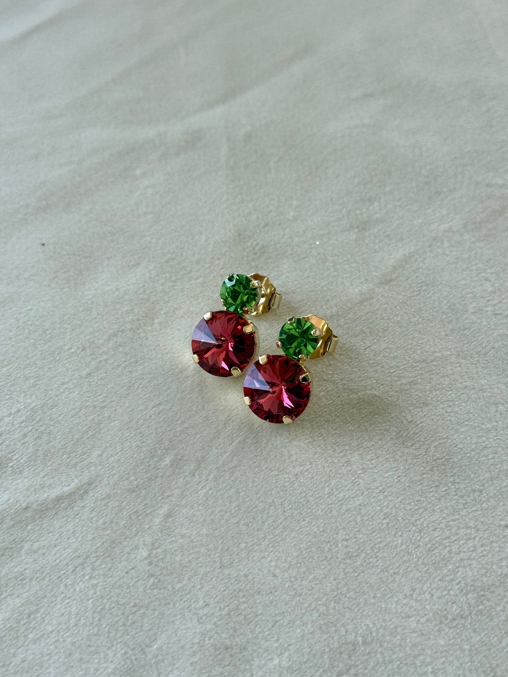 Crystal Earrings – Ottone Oro/Argento