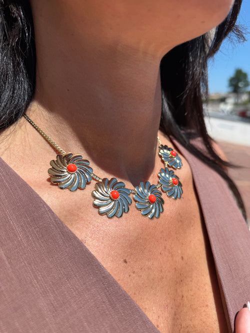 "Coral Sun" - Collana Snake