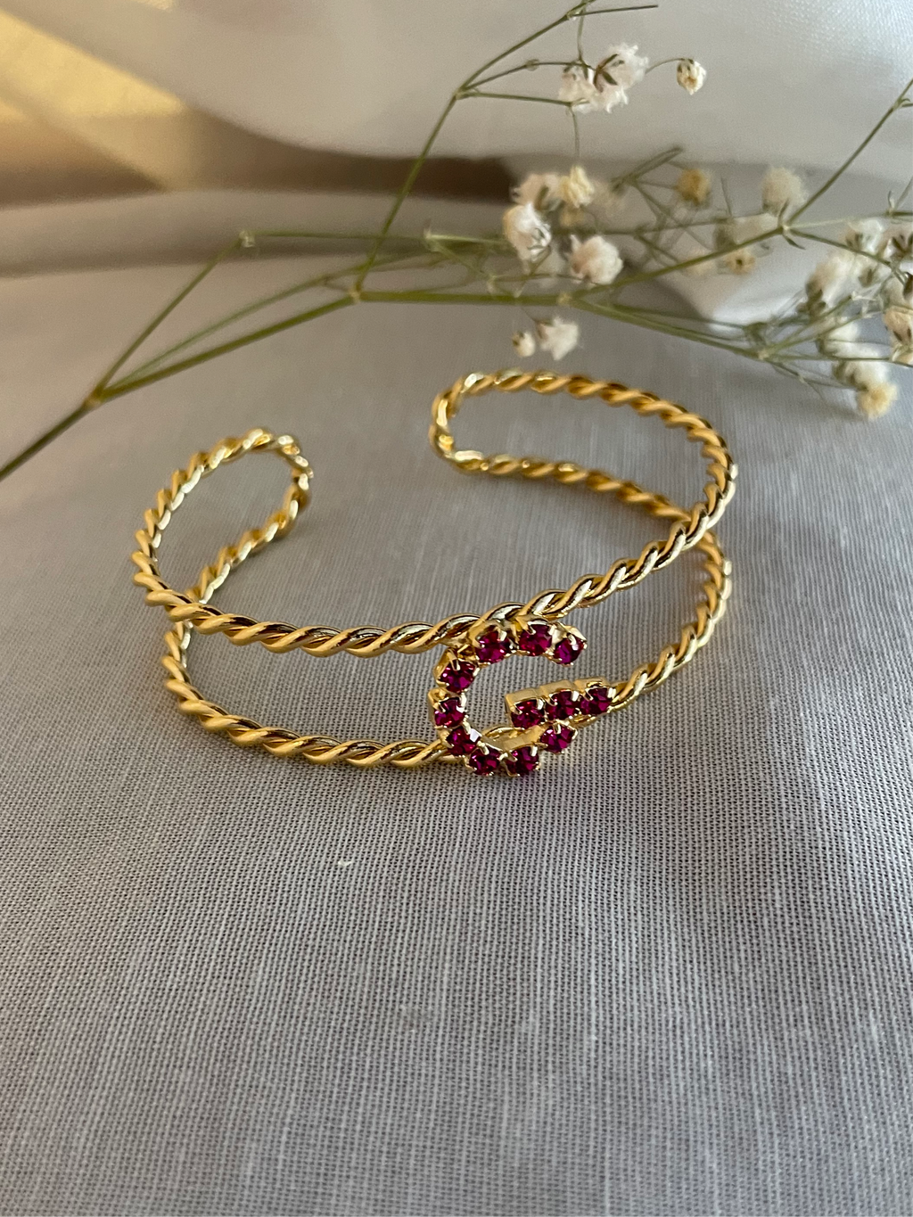 Bracciale Fascia Torchon Lettera