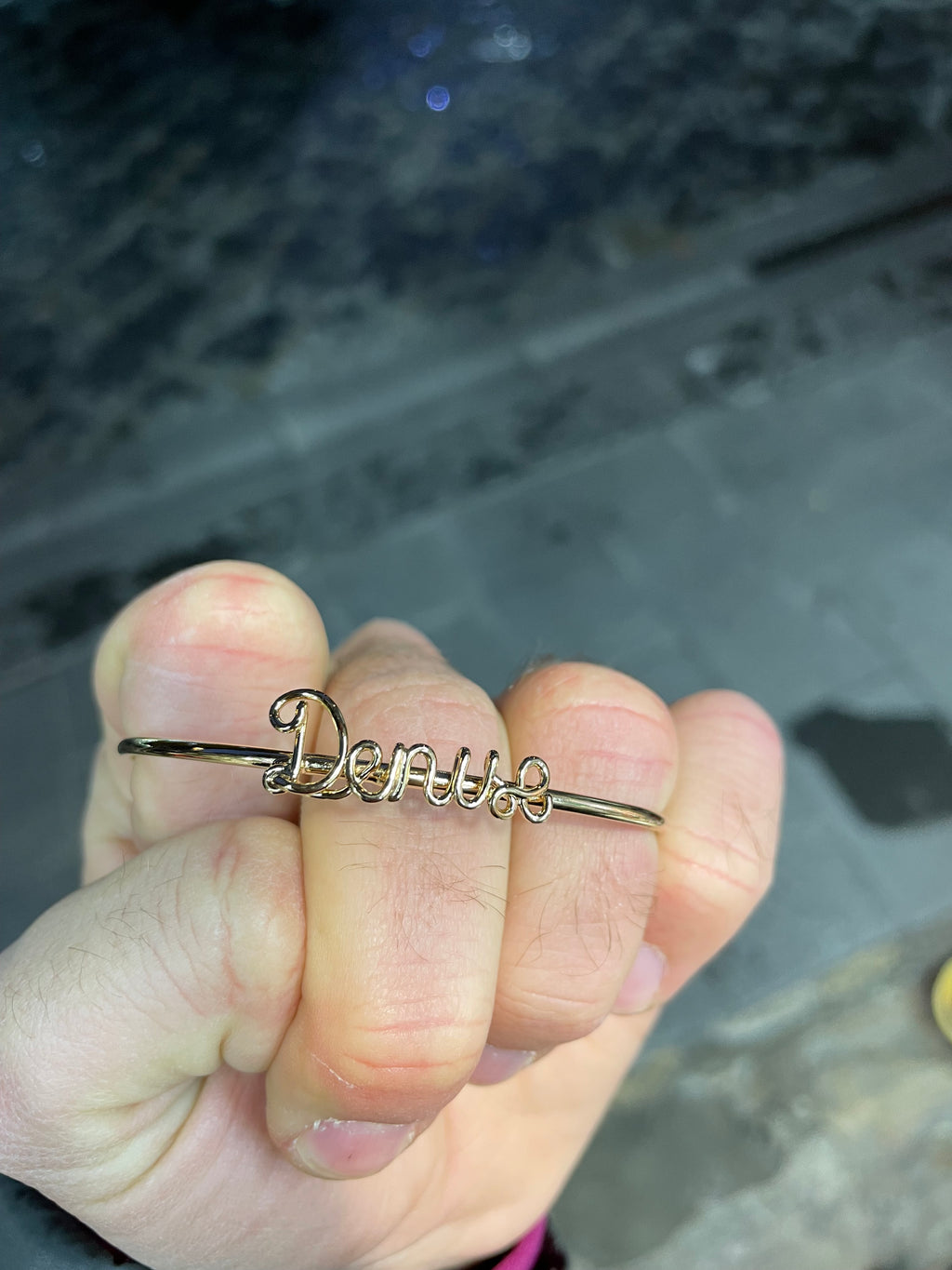 Bracciale rigido Nome Wire