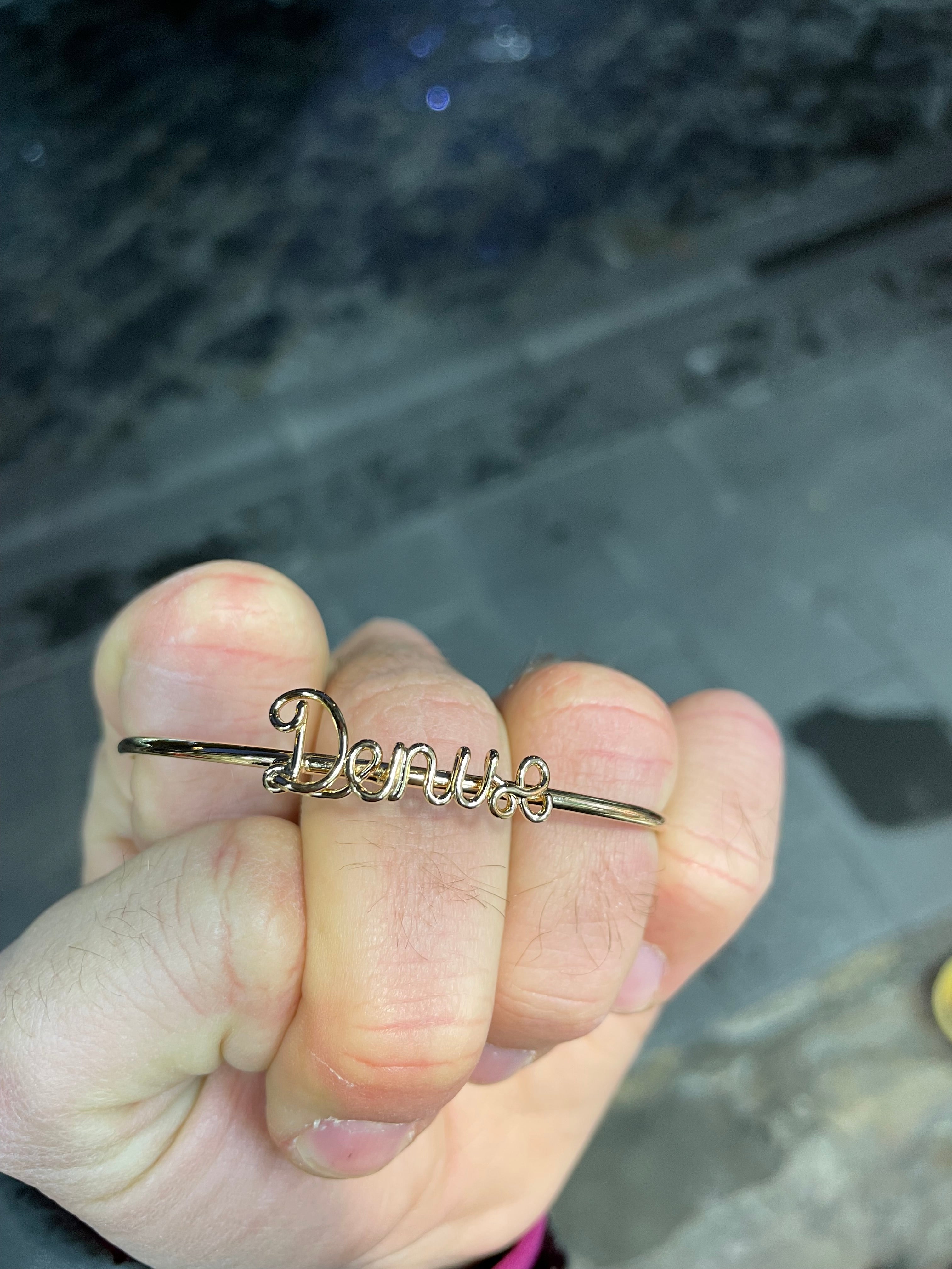 Bracciale rigido Nome Wire