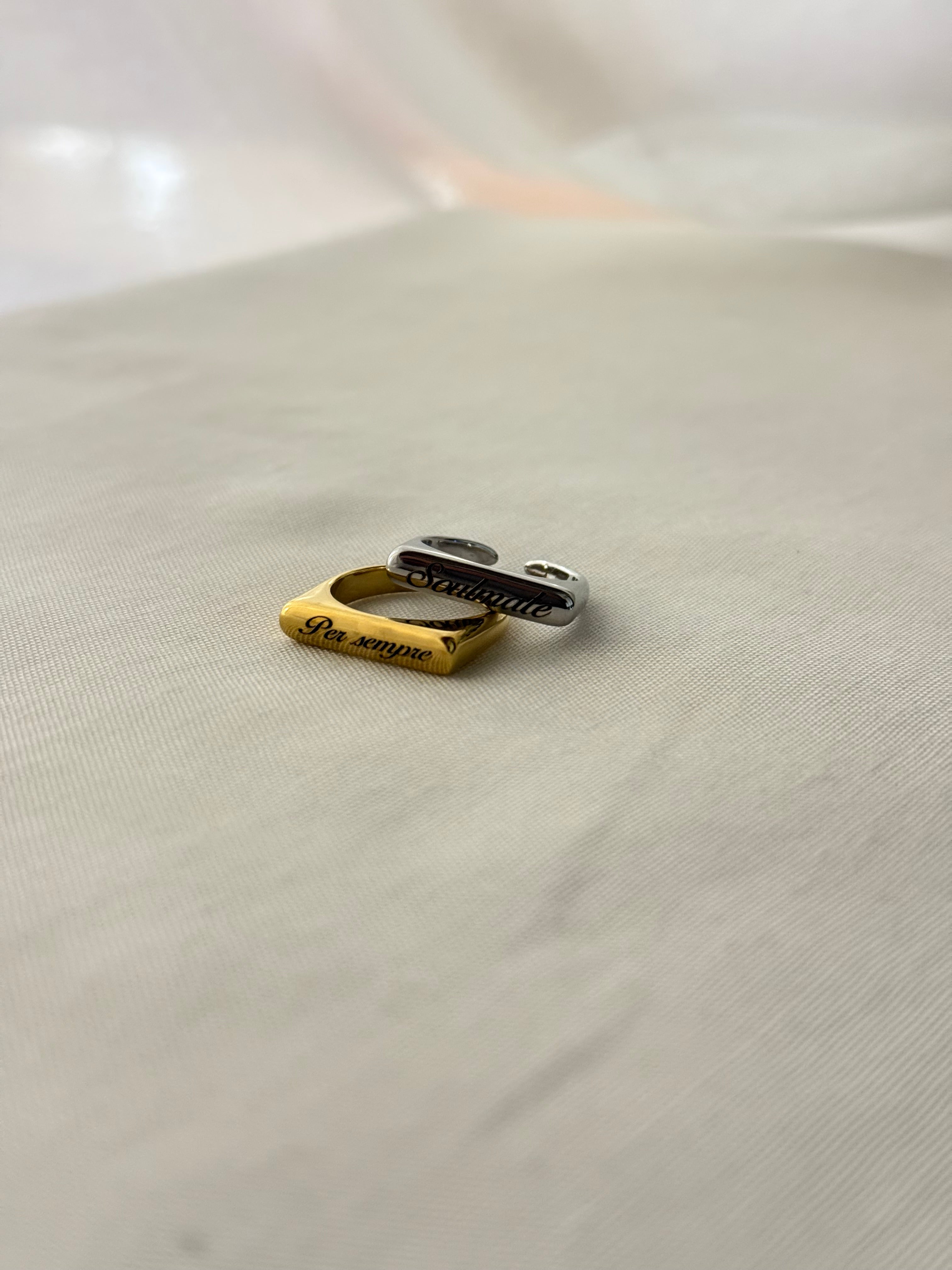 Anello Square Personalizzabile