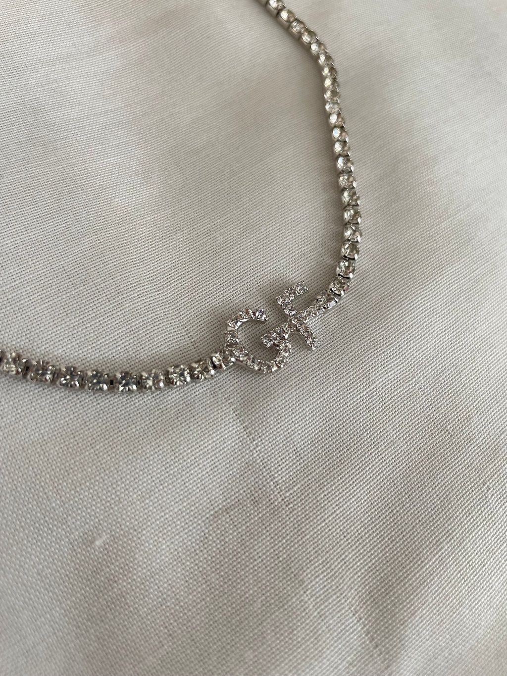 Collana Strass Lettera