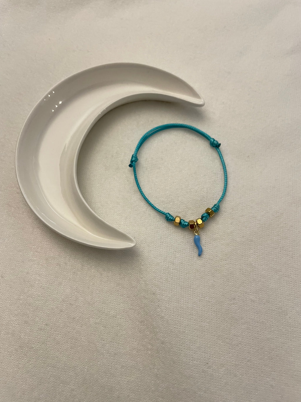 Bracciale Cordino Iniziale e Ciondolo