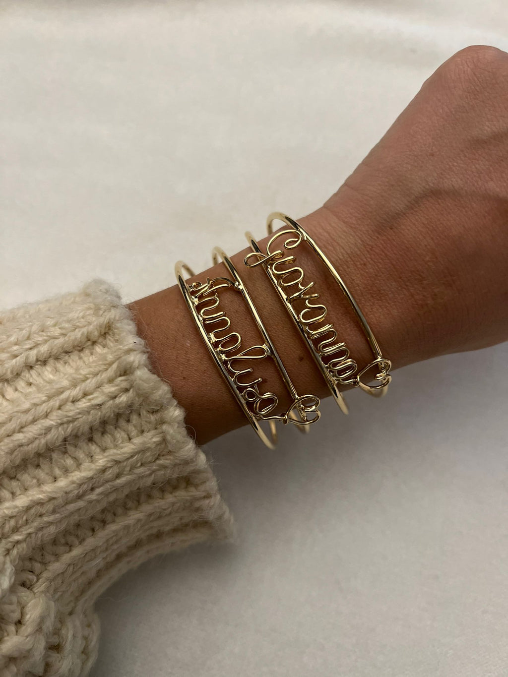 Bracciale Fascia con Nome Wire