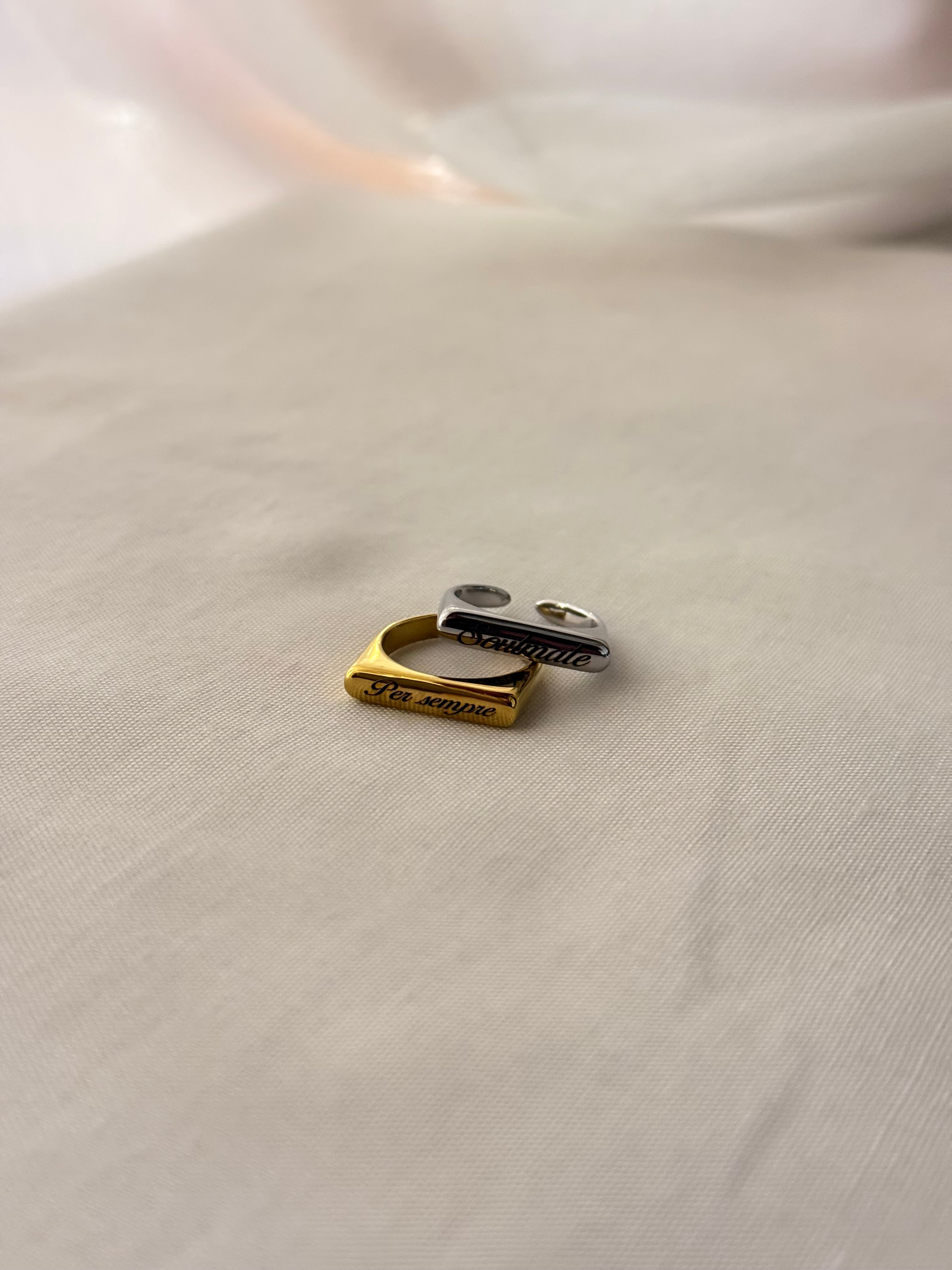 Anello Square Personalizzabile