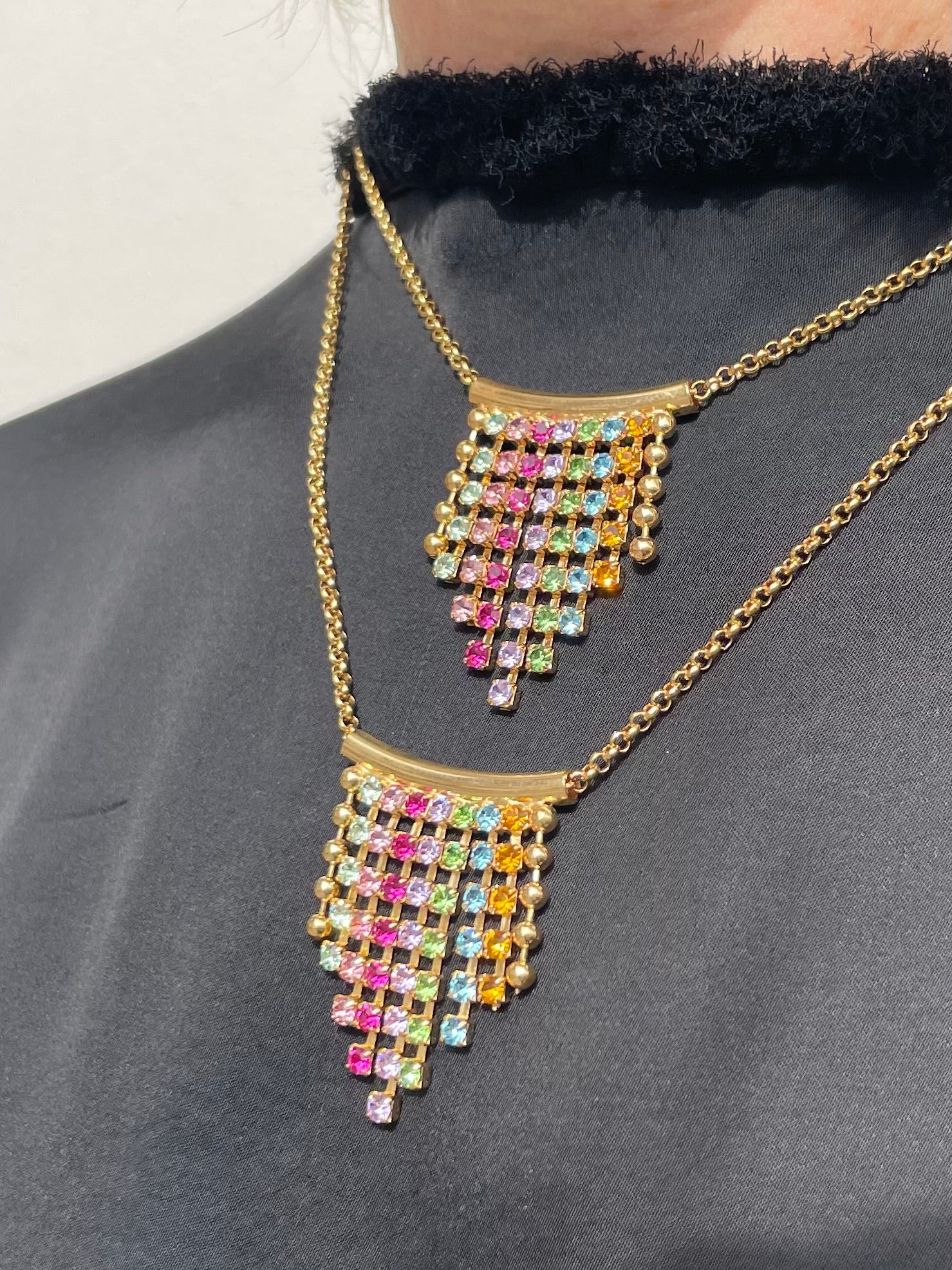Collana Cascata di Strass