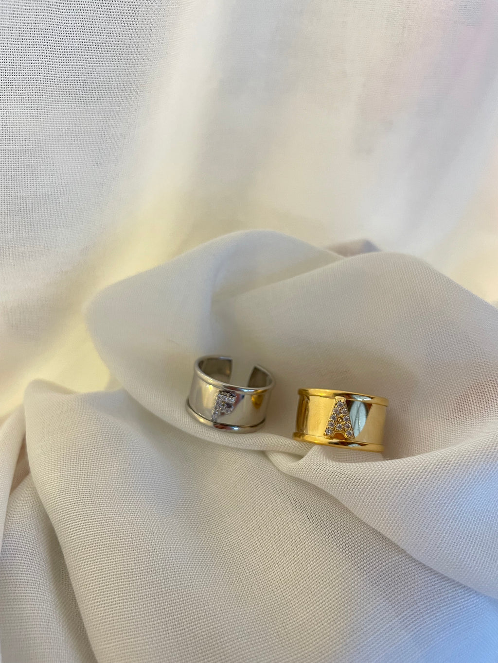 Band Ring Letter Initial