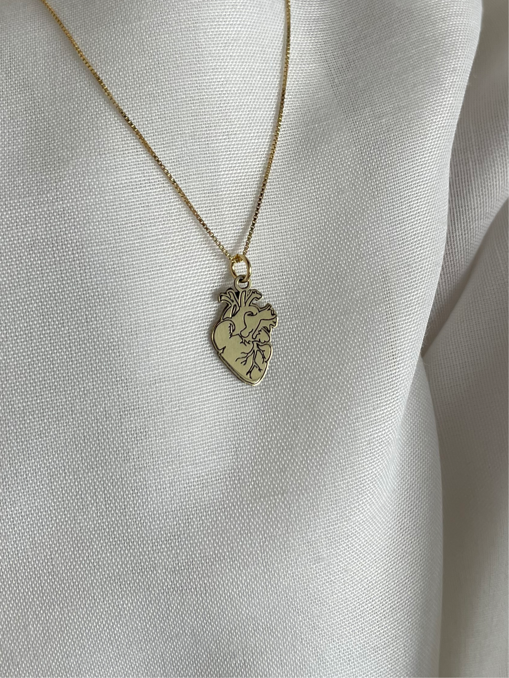 Cuore Anatomico Argento925