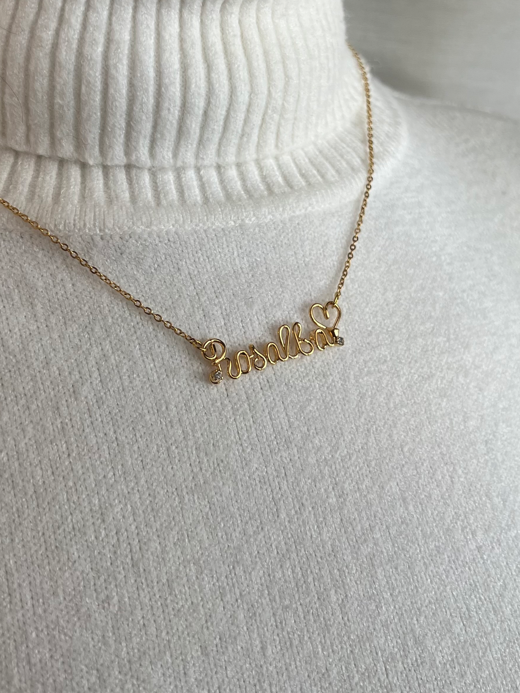 Collana Nome a Filo Wire