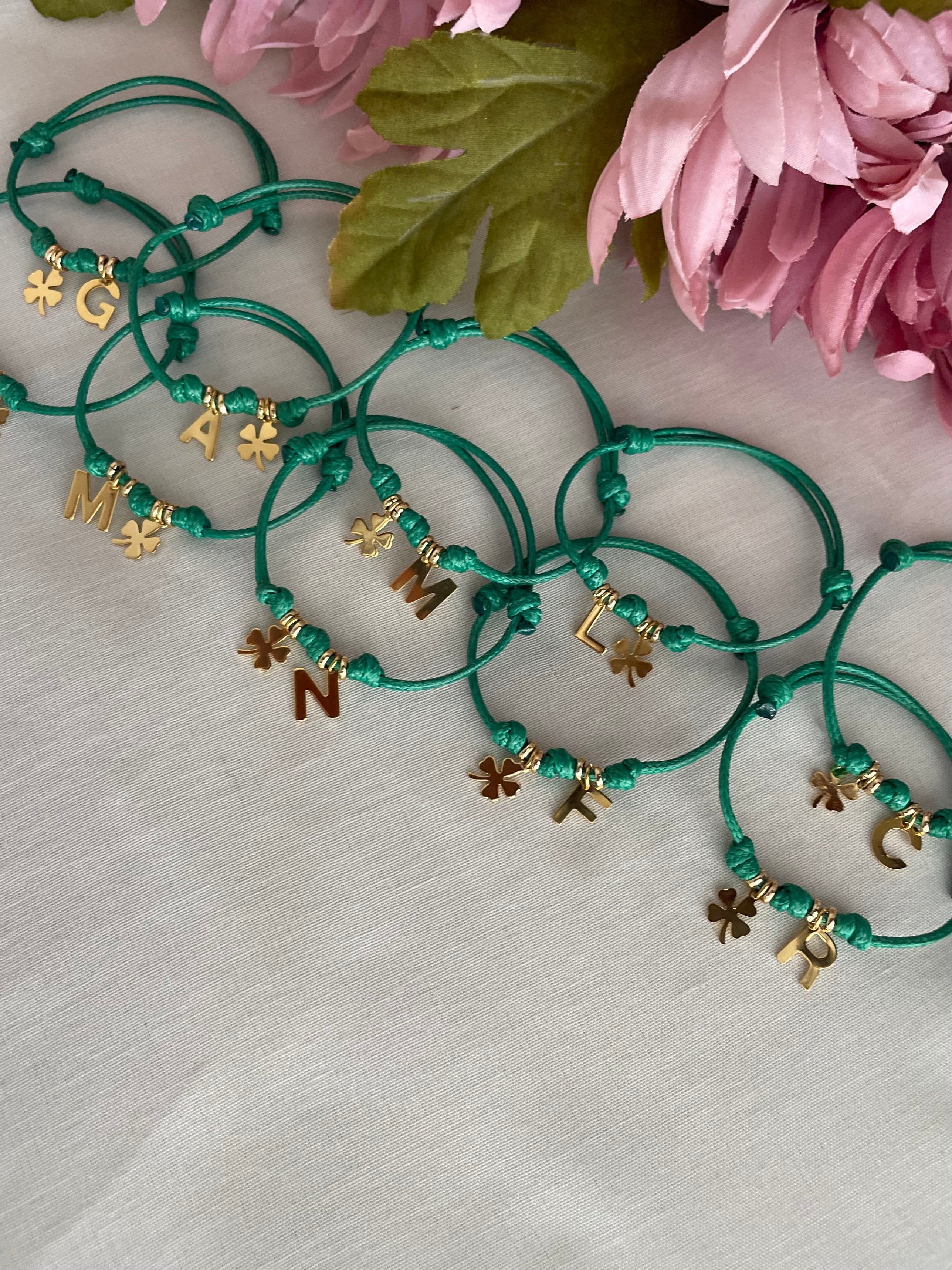 Bracciale Cordino Iniziale e Ciondolo