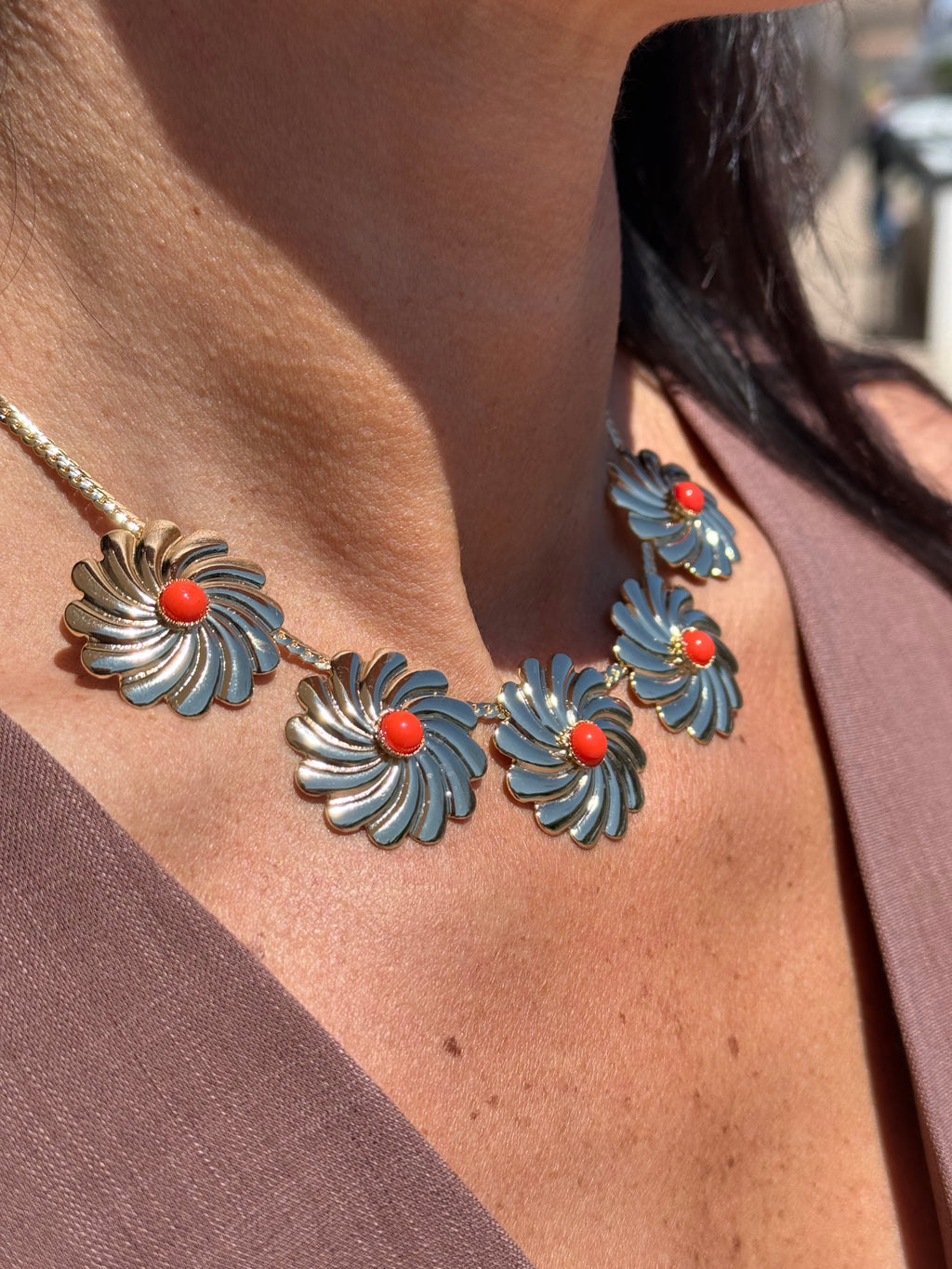 "Coral Sun" - Collana Snake
