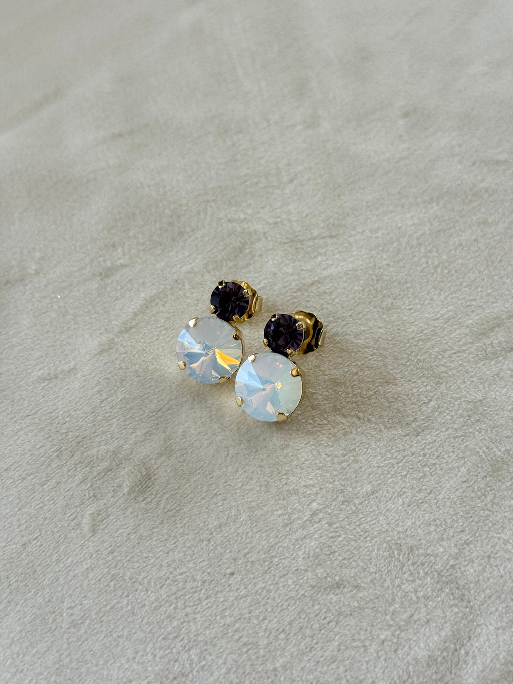 Crystal Earrings – Ottone Oro/Argento