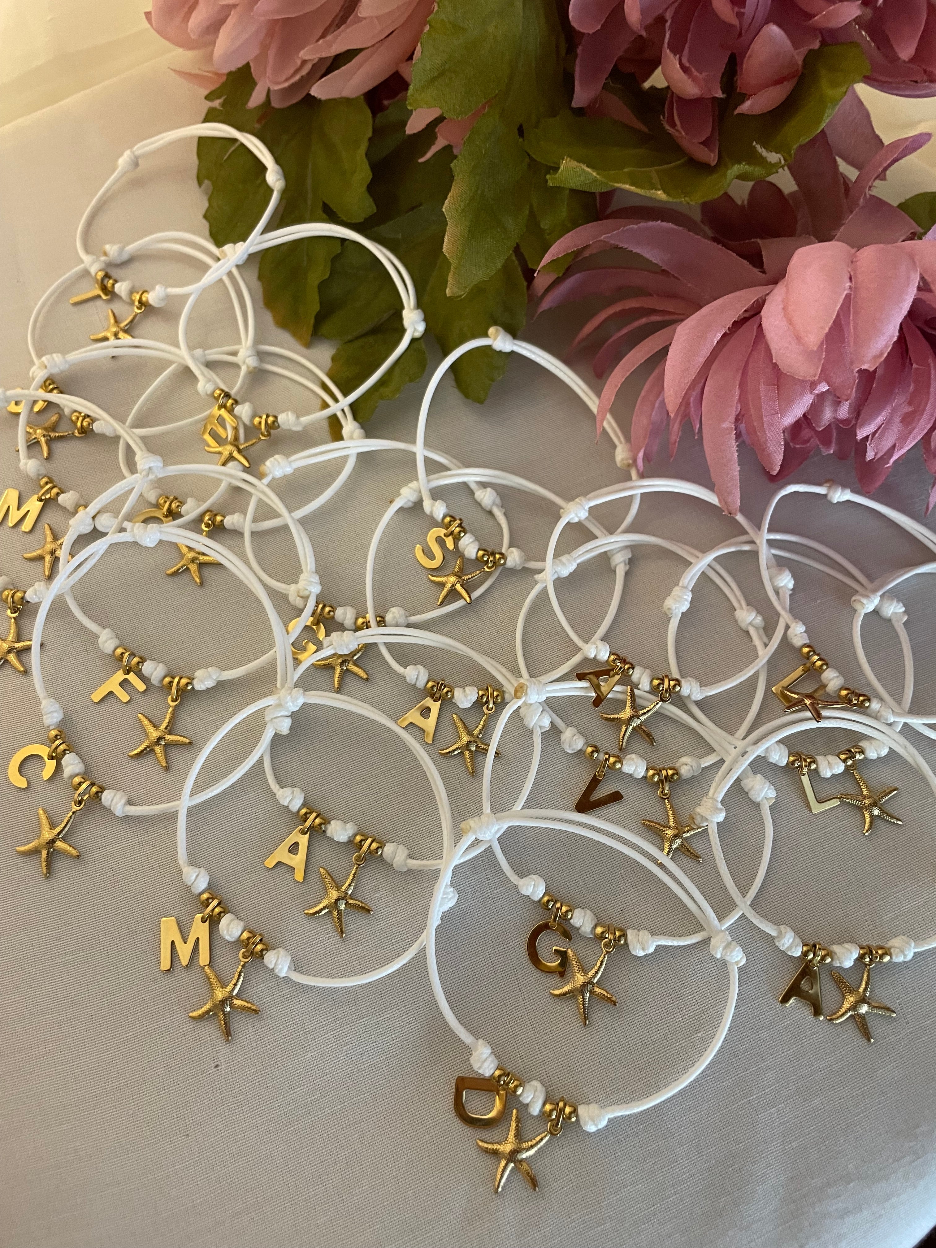 Bracciale Cordino Iniziale e Ciondolo