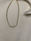 Collana Strass Lettera
