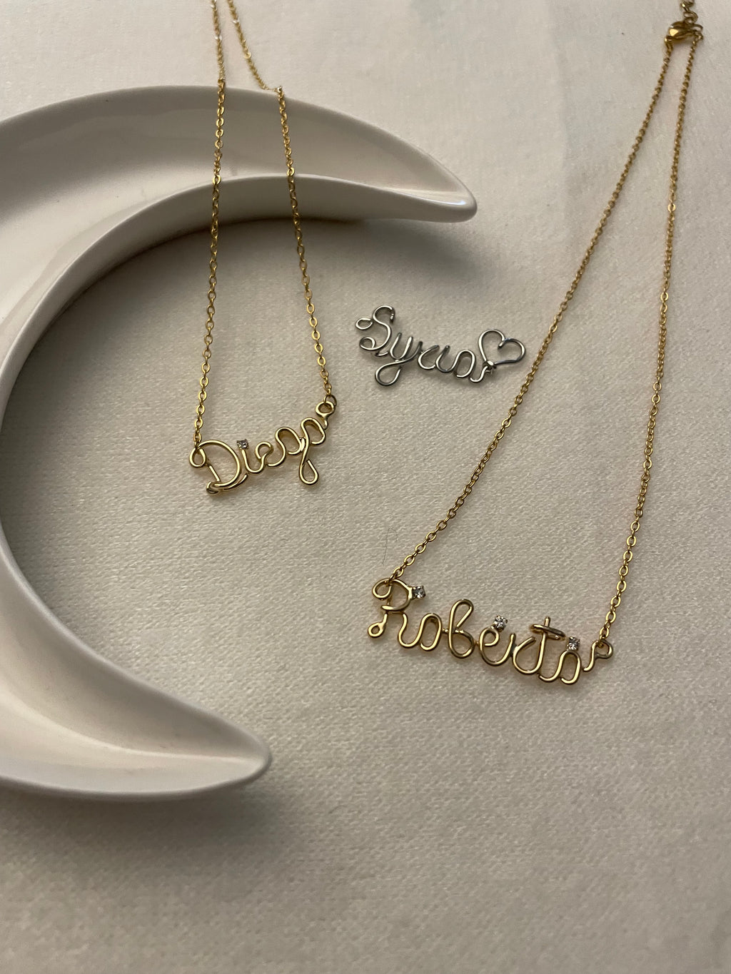 Collana Nome a Filo Wire
