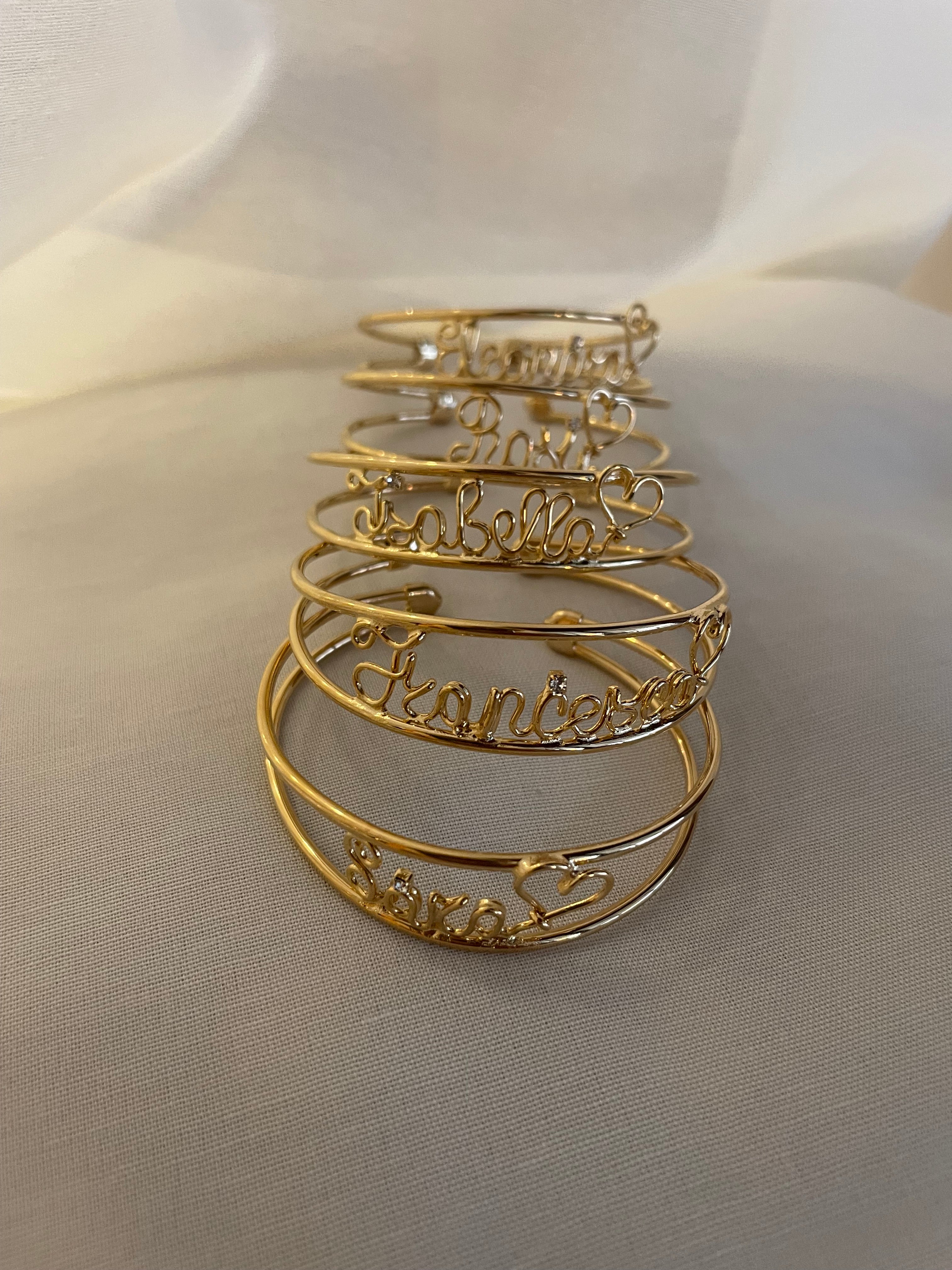 Bracciale Fascia con Nome Wire