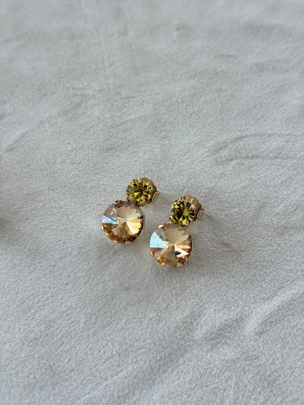Crystal Earrings – Ottone Oro/Argento