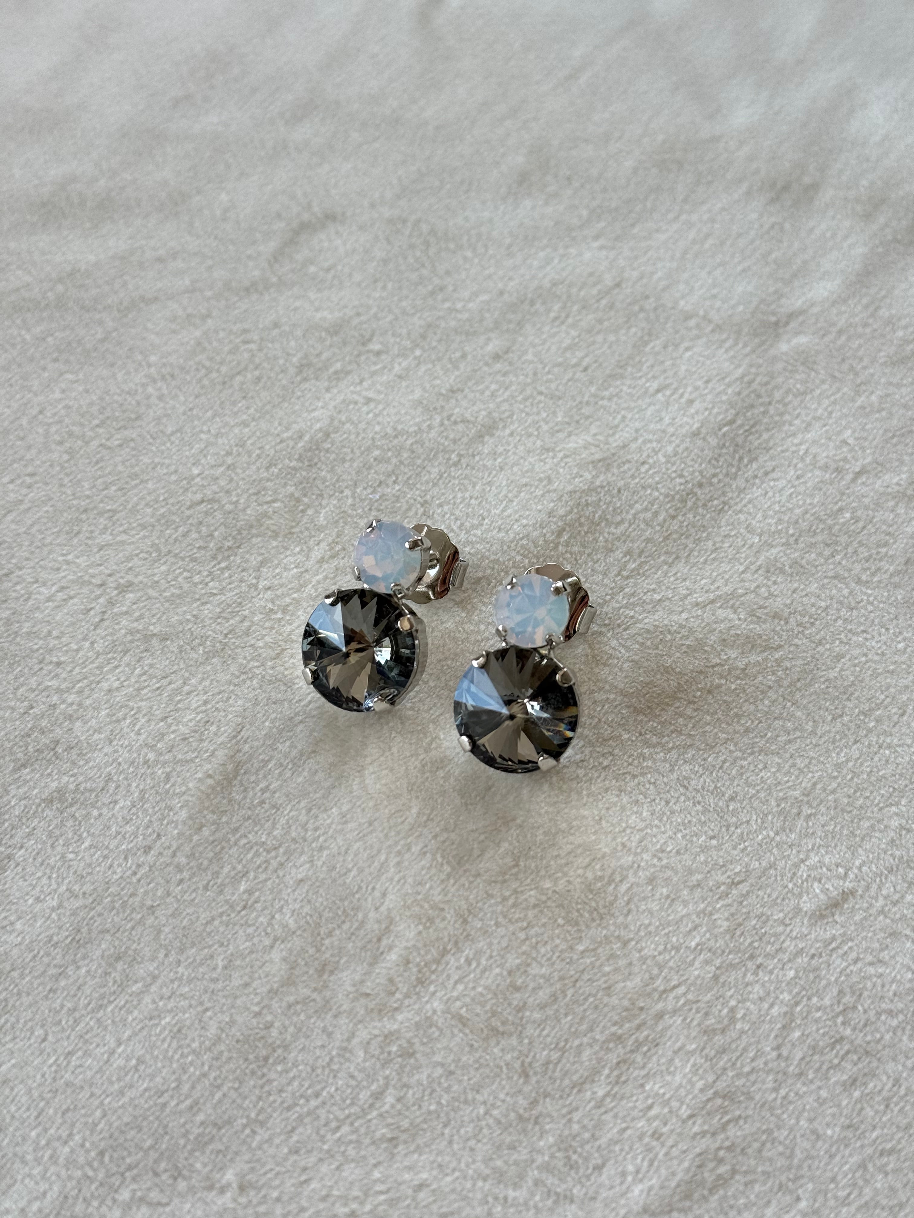 Crystal Earrings – Ottone Oro/Argento