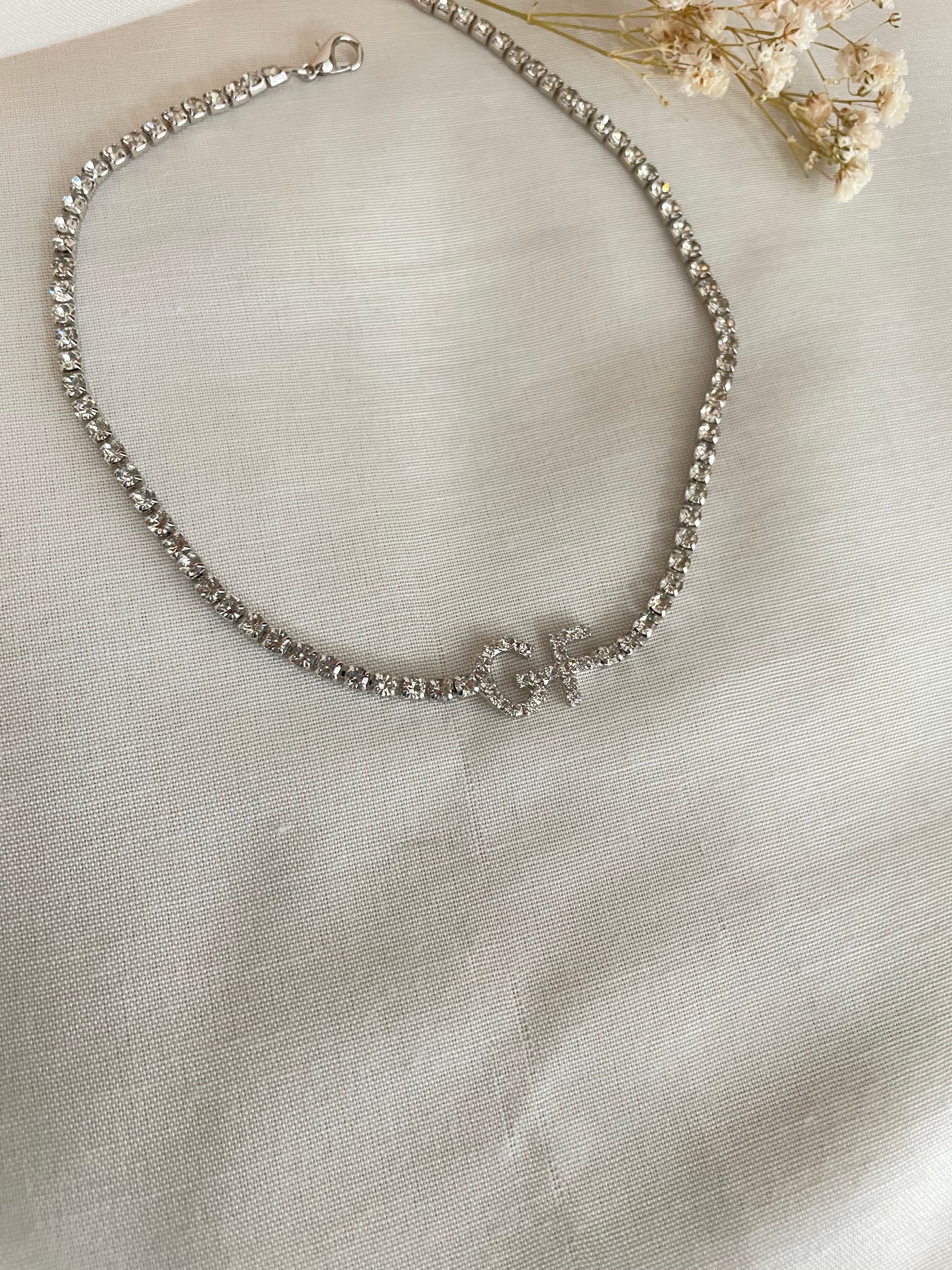 Collana Strass Lettera