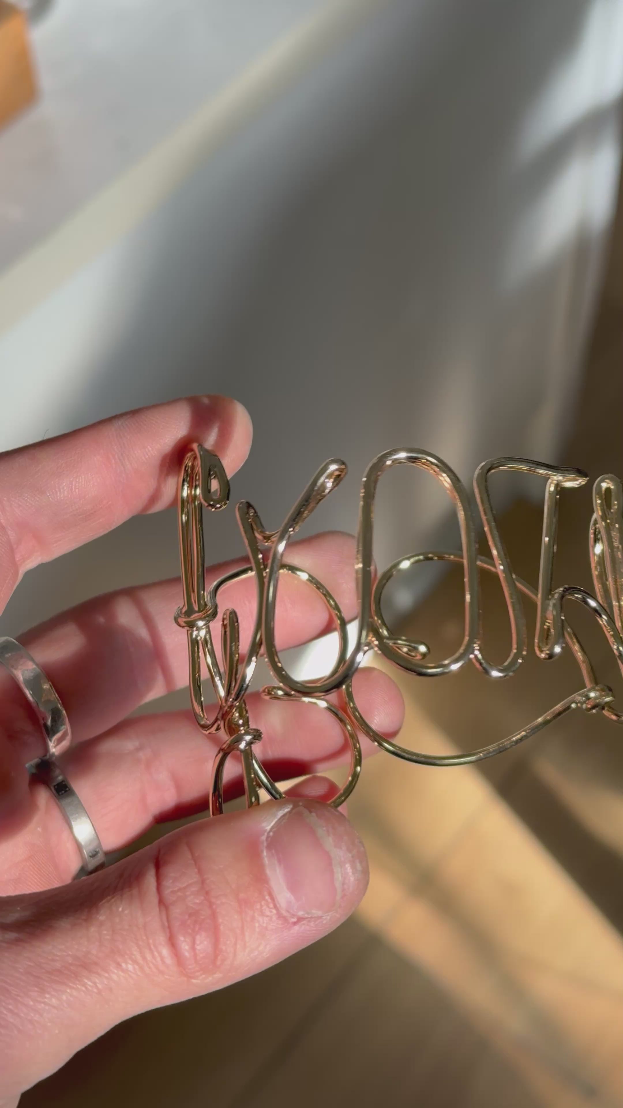 "Your Name" - Bracciale Filo